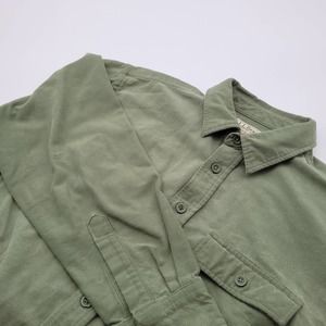 L.L, Bean Men's Long Sleeve Shirt Chamois Cloth Size L